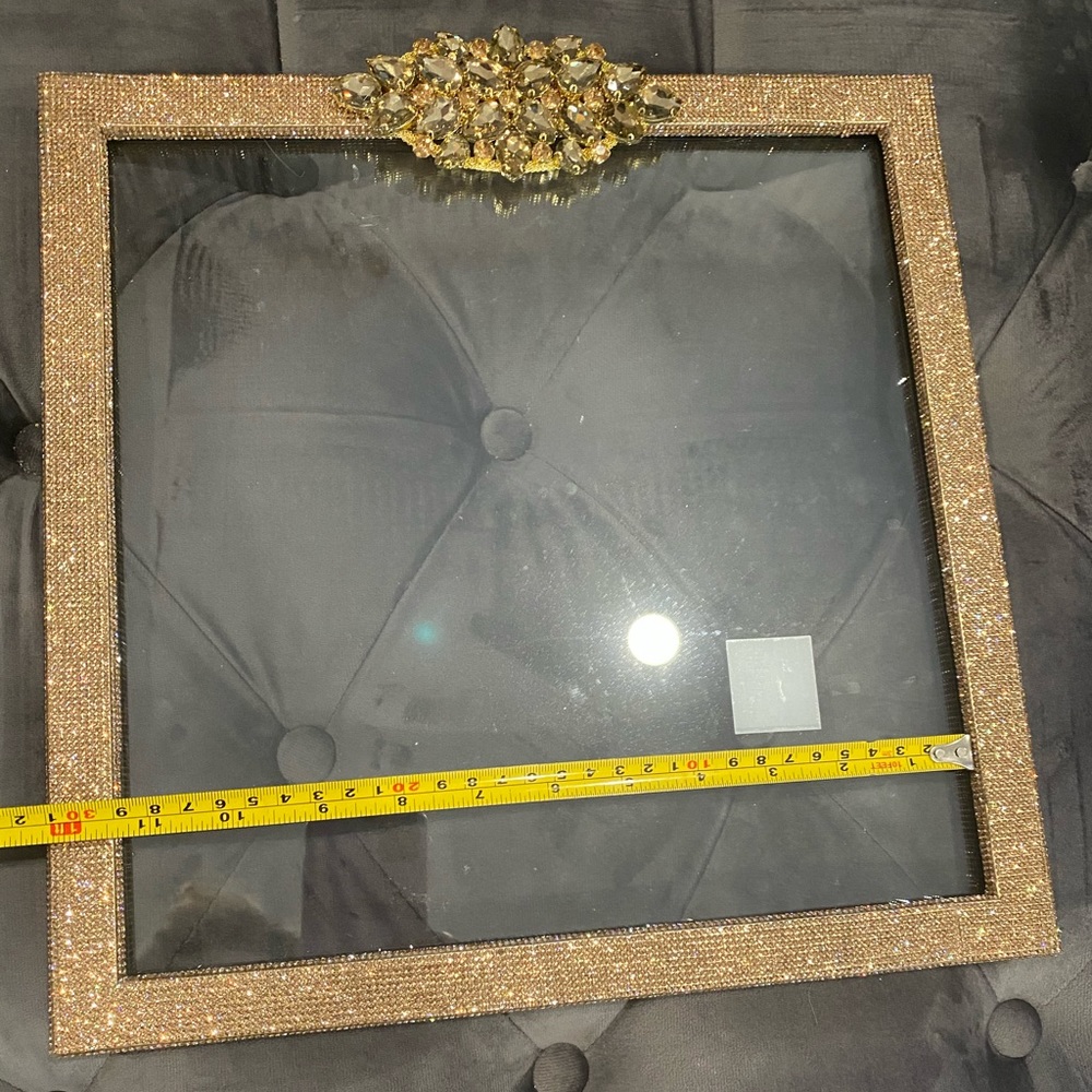 Swarovski crystal picture frame 13”x13”